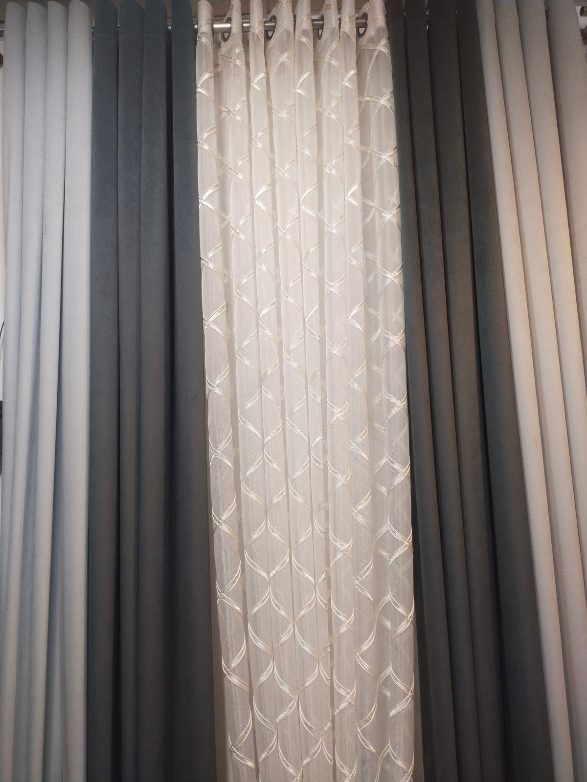 Regular Sheer Curtains With Premium Velvet