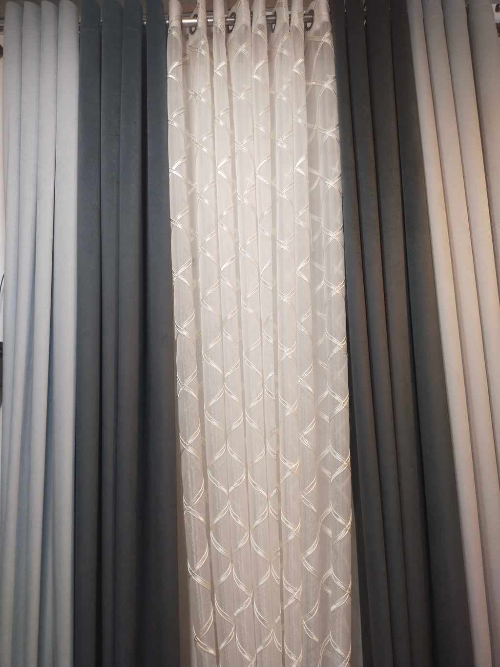 Regular Sheer Curtains With Premium Velvet
