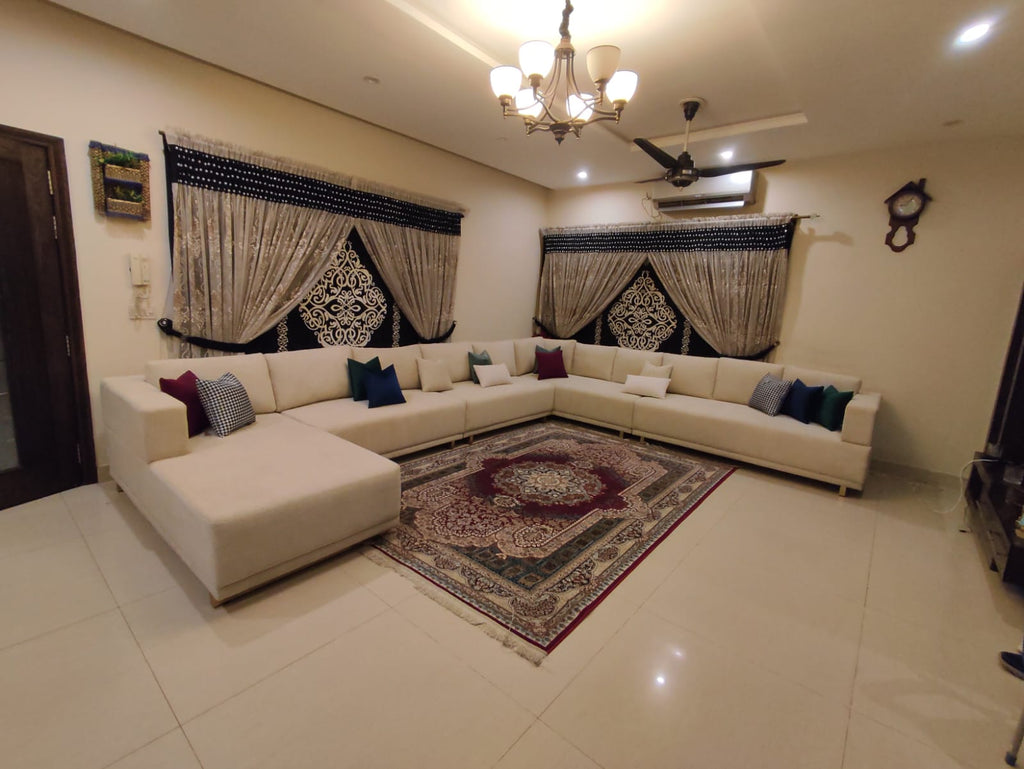 Luxury Modern L-Shape Sofa Set