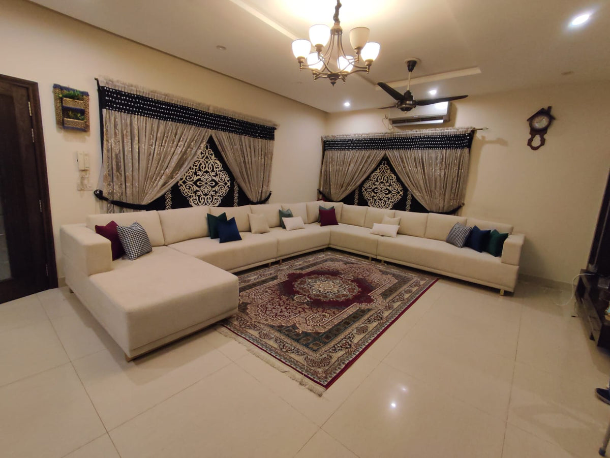 Luxury Modern L-Shape Sofa Set
