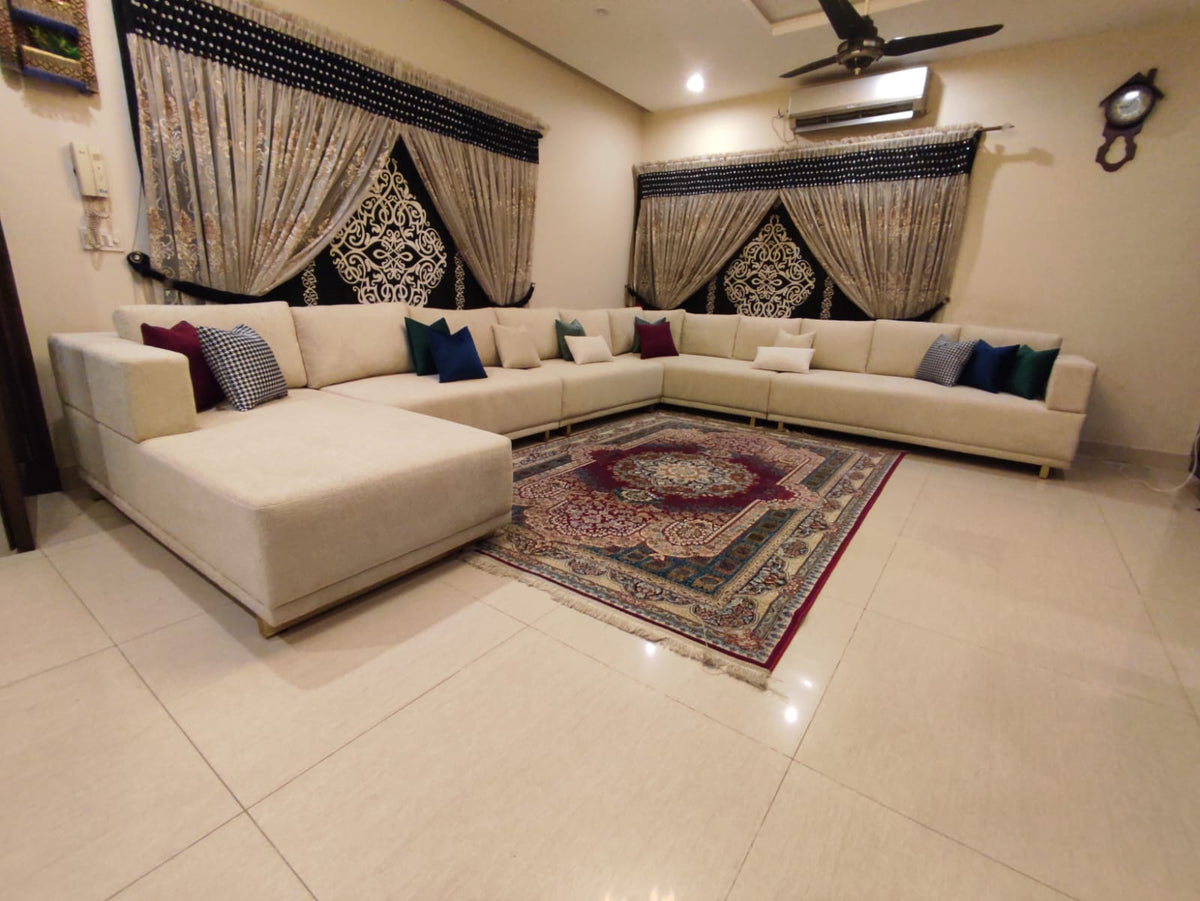 Luxury Modern L-Shape Sofa Set