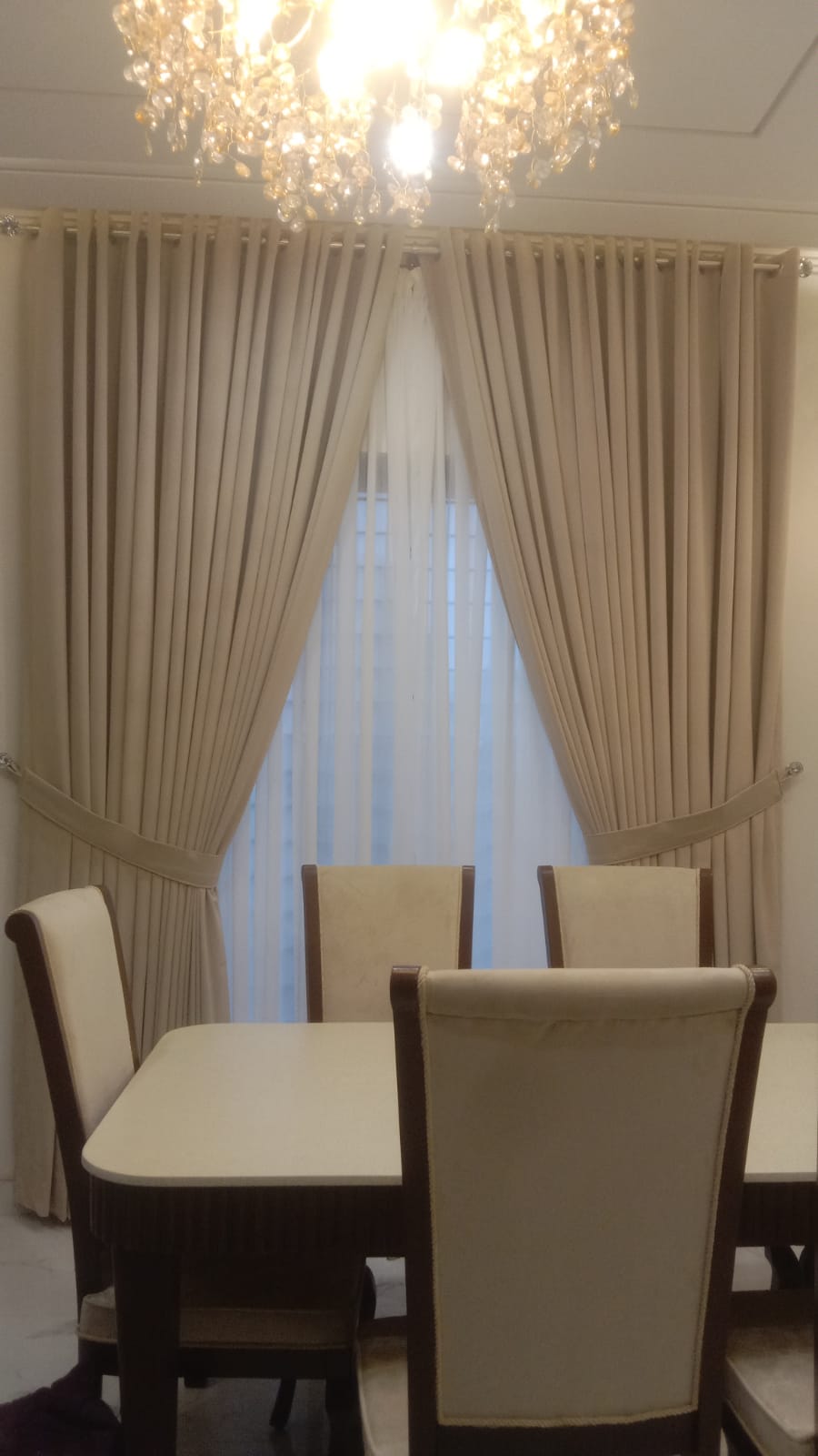 280 GSM Velvet And Premium Shafoon Curtains